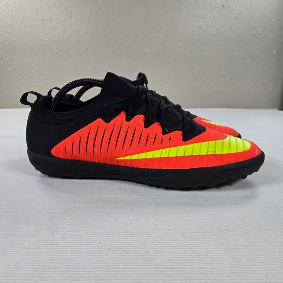 Nike Mercurial X Finale II TF Black Orange Yellow Indoor Soccer Shoe Men Size 10